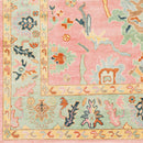 Modern European furniture - Pink Wool Fringed Carpet - www.oroatrade.com