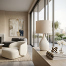 Hospitality furniture - Cream Ceramic Table Lamp - www.oroatrade.com