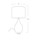 Hospitality furniture - Cream Ceramic Table Lamp - www.oroatrade.com