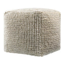 Contract furniture - Gray Woven Cube Outdoor Pouf - www.oroatrade.com