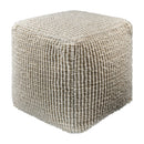 Contract furniture - Gray Woven Cube Outdoor Pouf - www.oroatrade.com