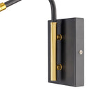 Contract furniture - Black Iron Modern Wall Lamp - www.oroatrade.com