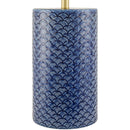 Contract furniture - Hand-painted Blue Ceramic Table Lamp - www.oroatrade.com