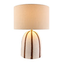 Modern European furniture - Vertical Lined Ceramic Table Lamp - www.oroatrade.com