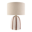 Modern European furniture - Vertical Lined Ceramic Table Lamp - www.oroatrade.com
