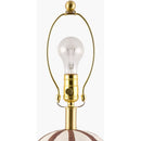Modern European furniture - Vertical Lined Ceramic Table Lamp - www.oroatrade.com
