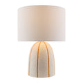 Modern European furniture - Vertical Lined Ceramic Table Lamp - www.oroatrade.com