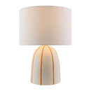Modern European furniture - Vertical Lined Ceramic Table Lamp - www.oroatrade.com