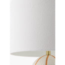 Modern European furniture - Vertical Lined Ceramic Table Lamp - www.oroatrade.com