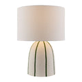 Modern European furniture - Vertical Lined Ceramic Table Lamp - www.oroatrade.com