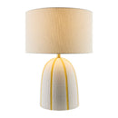 Modern European furniture - Vertical Lined Ceramic Table Lamp - www.oroatrade.com