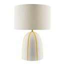 Modern European furniture - Vertical Lined Ceramic Table Lamp - www.oroatrade.com