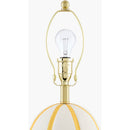 Modern European furniture - Vertical Lined Ceramic Table Lamp - www.oroatrade.com