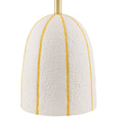 Modern European furniture - Vertical Lined Ceramic Table Lamp - www.oroatrade.com