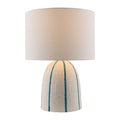 Modern European furniture - Vertical Lined Ceramic Table Lamp - www.oroatrade.com