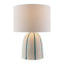 Modern European furniture - Vertical Lined Ceramic Table Lamp - www.oroatrade.com