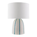 Modern European furniture - Vertical Lined Ceramic Table Lamp - www.oroatrade.com