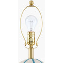 Modern European furniture - Vertical Lined Ceramic Table Lamp - www.oroatrade.com