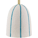 Modern European furniture - Vertical Lined Ceramic Table Lamp - www.oroatrade.com