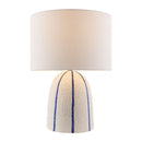Modern European furniture - Vertical Lined Ceramic Table Lamp - www.oroatrade.com