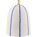 Modern European furniture - Vertical Lined Ceramic Table Lamp - www.oroatrade.com