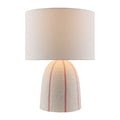 Modern European furniture - Vertical Lined Ceramic Table Lamp - www.oroatrade.com