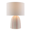 Modern European furniture - Vertical Lined Ceramic Table Lamp - www.oroatrade.com
