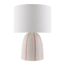 Modern European furniture - Vertical Lined Ceramic Table Lamp - www.oroatrade.com