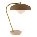 Hospitality furniture - Glass Shade Sloped Table Lamp - www.oroatrade.com
