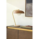 Hospitality furniture - Glass Shade Sloped Table Lamp - www.oroatrade.com