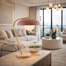 Hospitality furniture - Glass Shade Sloped Table Lamp - www.oroatrade.com