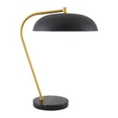 Hospitality furniture - Glass Shade Sloped Table Lamp - www.oroatrade.com