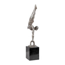 Modern European furniture - Antiqued Iron Handstand Sculpture - www.oroatrade.com