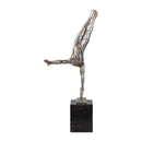 Modern European furniture - Antiqued Iron Handstand Sculpture - www.oroatrade.com