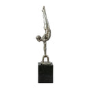 Modern European furniture - Antiqued Iron Handstand Sculpture - www.oroatrade.com