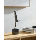 Modern European furniture - Antiqued Iron Handstand Sculpture - www.oroatrade.com