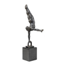 Modern European furniture - Antiqued Iron Handstand Sculpture - www.oroatrade.com