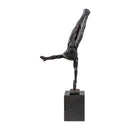 Modern European furniture - Antiqued Iron Handstand Sculpture - www.oroatrade.com