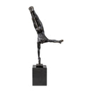 Modern European furniture - Antiqued Iron Handstand Sculpture - www.oroatrade.com