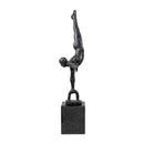 Modern European furniture - Antiqued Iron Handstand Sculpture - www.oroatrade.com