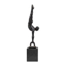 Modern European furniture - Antiqued Iron Handstand Sculpture - www.oroatrade.com