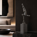 Modern European furniture - Antiqued Iron Handstand Sculpture - www.oroatrade.com