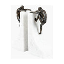 Modern European furniture - Marble & Bronze Bookend Set (2) - www.oroatrade.com