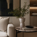 Modern European furniture - minimalist white curved sofa - www.oroatrade.com