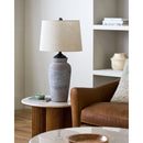 Hospitality furniture - Gray Paper Accent Table Lamp - www.oroatrade.com