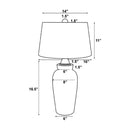 Hospitality furniture - Gray Paper Accent Table Lamp - www.oroatrade.com