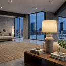Hospitality furniture - Gray Paper Accent Table Lamp - www.oroatrade.com