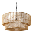 Modern European furniture - Paper Rope 2-Tier Pendant Lamp - www.oroatrade.com