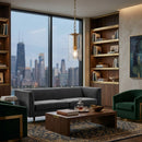 Modern European furniture - Clear Glass Accent Pendant Light - www.oroatrade.com