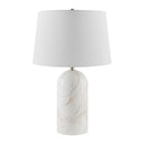 Hospitality furniture - Cream Linen Marble Table Lamp - www.oroatrade.com